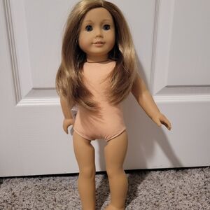 American Girl Doll with Blonde Hair and Blue Eyes